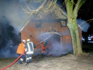 Brand Stallgebäude